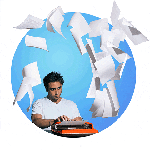 Animated image of a web editor at work