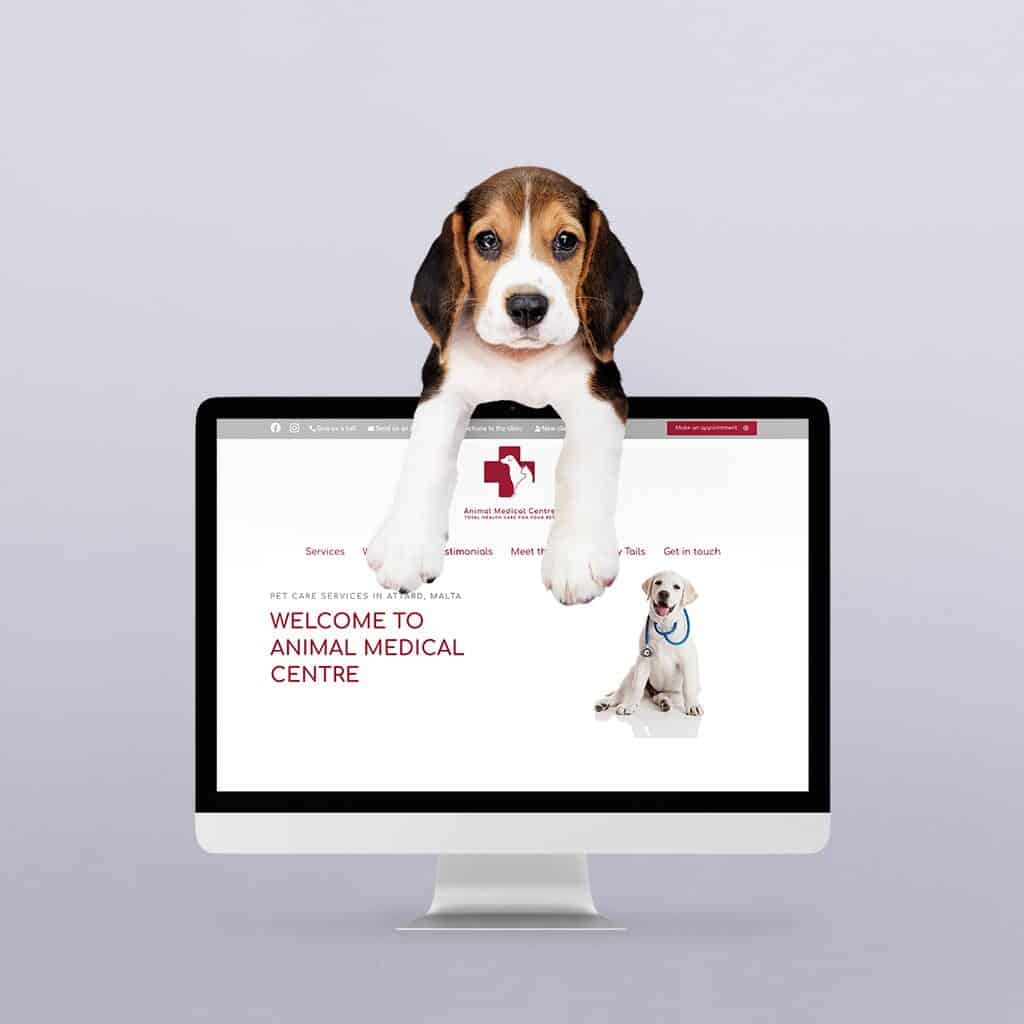 Website redesign of Animal Medical Centre Malta by Flowr Agency