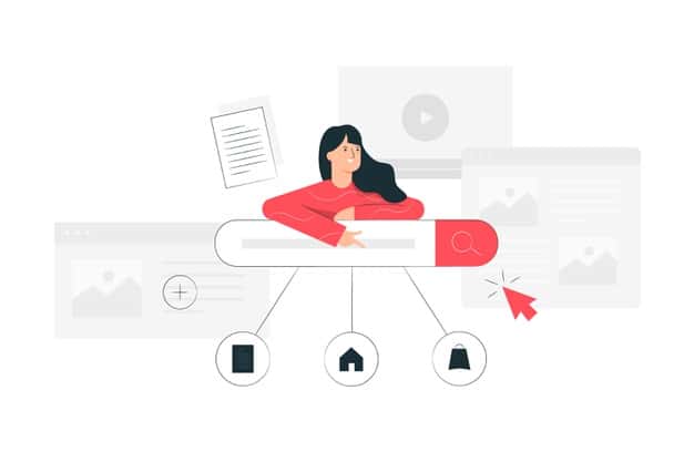 free vectors illustration of the search engine concept 114360 306 Wix or Wordpress: which to choose to create your website? 2025