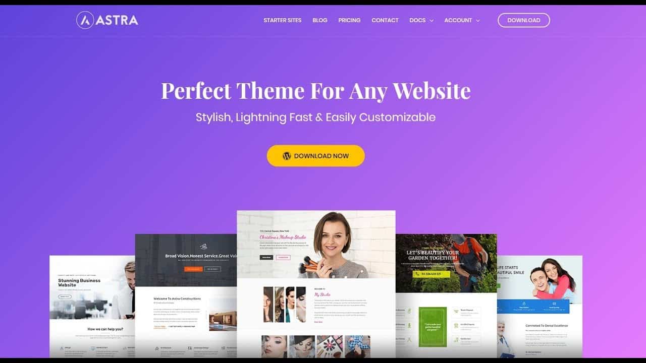 Astra thème WordPress - Le meilleur thème pour les débutants, avec 70+ modèles clé en main 2025