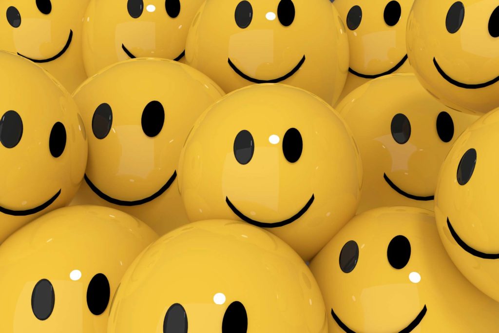 Smiley happy customers