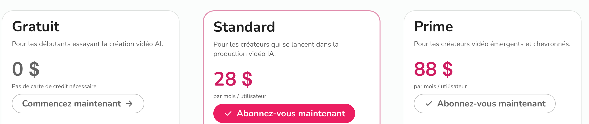 Different subscription prices for fliki
