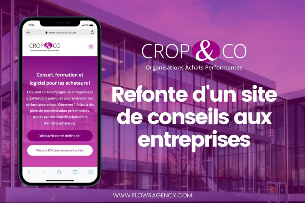 Cropandco refonte web Flowr Agency