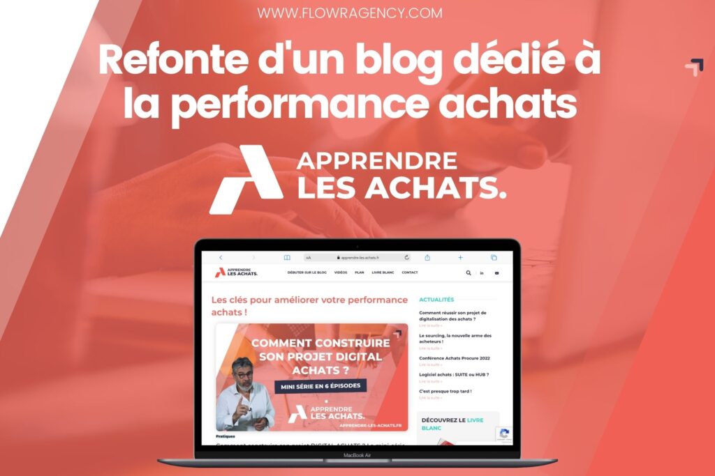 Apprendre les achats refonte web Flowr Agency