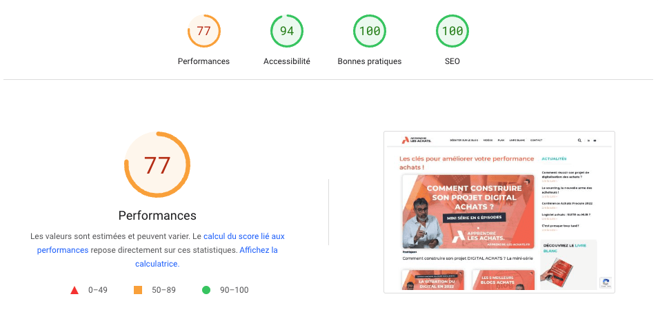 performance Apprendre les achats refonte web Flowr Agency