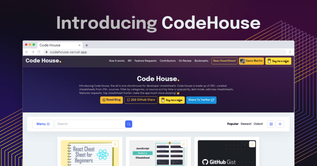 The All in One Store for the CheatSheets developer. Composed of 300+ ChearSheets organized from over 230 source ...