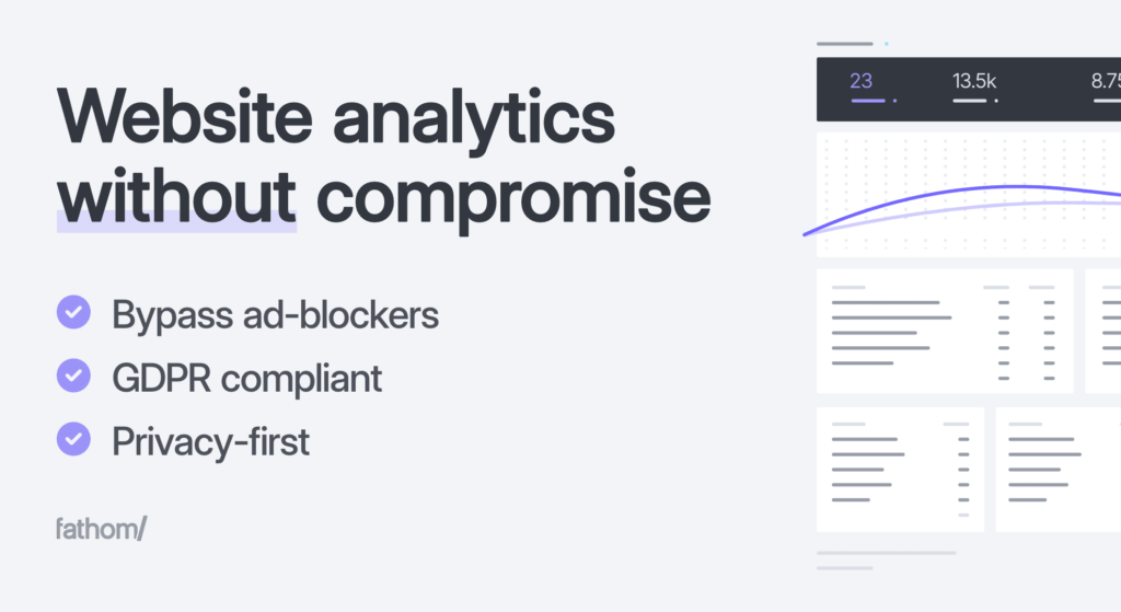 Analytiques de sites Web axées sur la confidentialité d'une entreprise durable. Une alternative Google Analytics