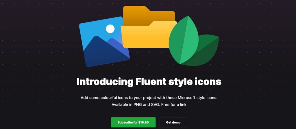 Add colorful icons to your project with these Microsoft style icons.