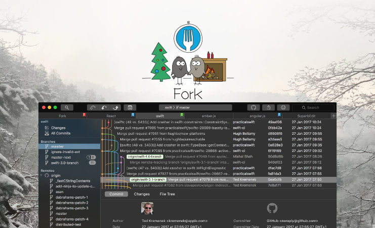 A fast and user-friendly GIT client for Mac and Windows