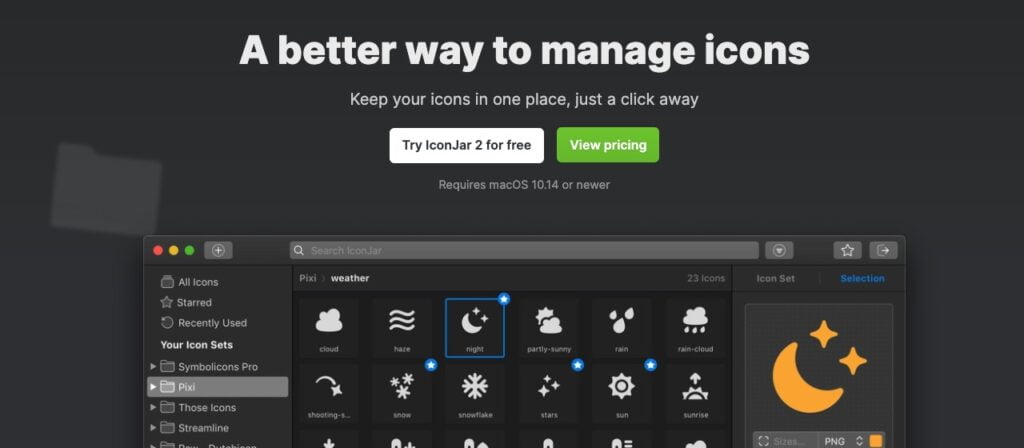 Keep your icons in one place