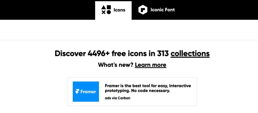 Discover 4496+ free icons in 313 collections