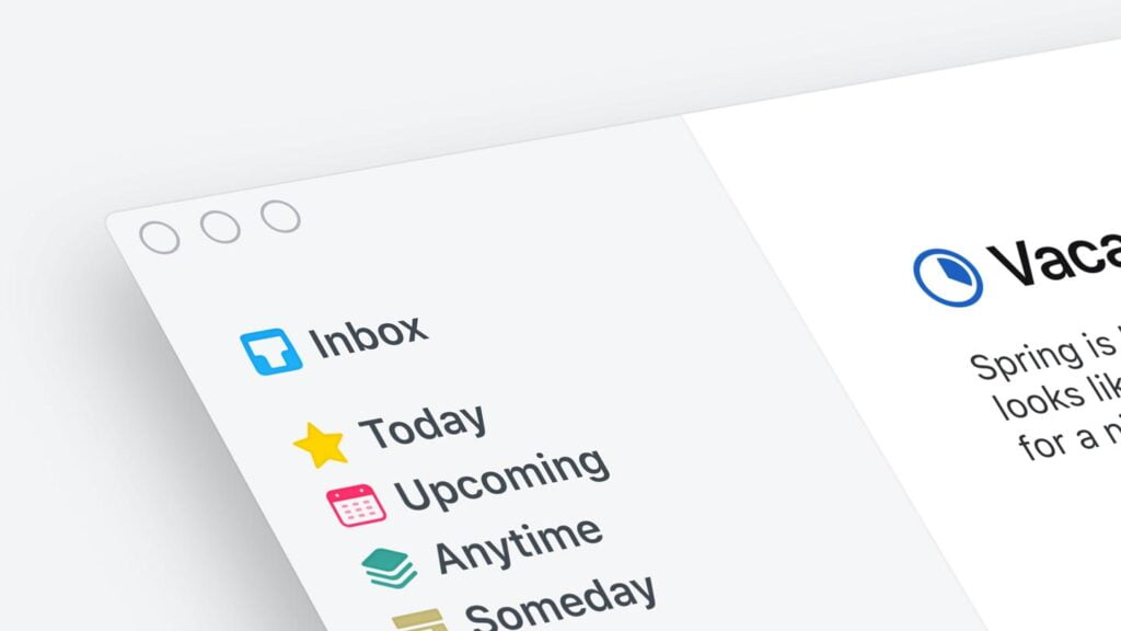 Things are the award-winning personal task manager that helps you achieve your goals.