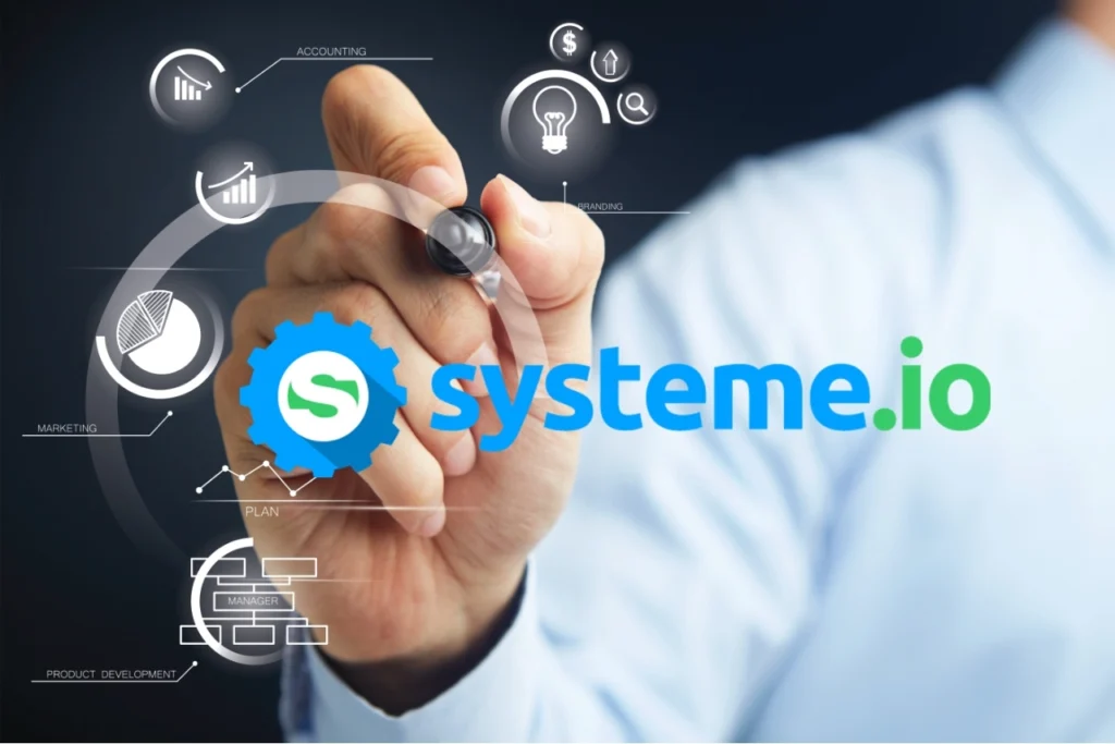 Systeme-io est une platforme marketing en ligne qui permet aux entreprises de créer et gérer facilement leur stratégie marketing