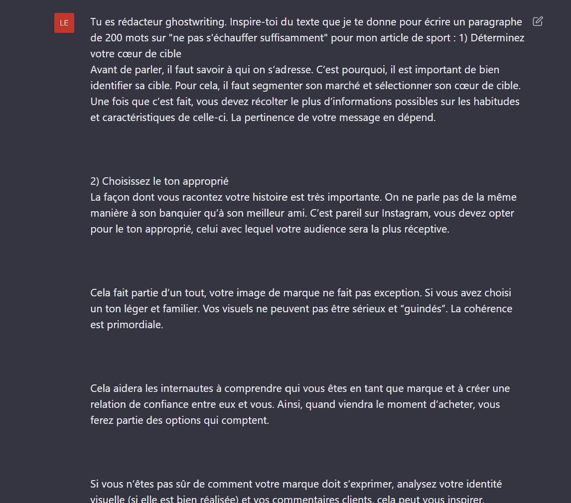 Prompts Chat GPT pour analyser le style d'écriture 