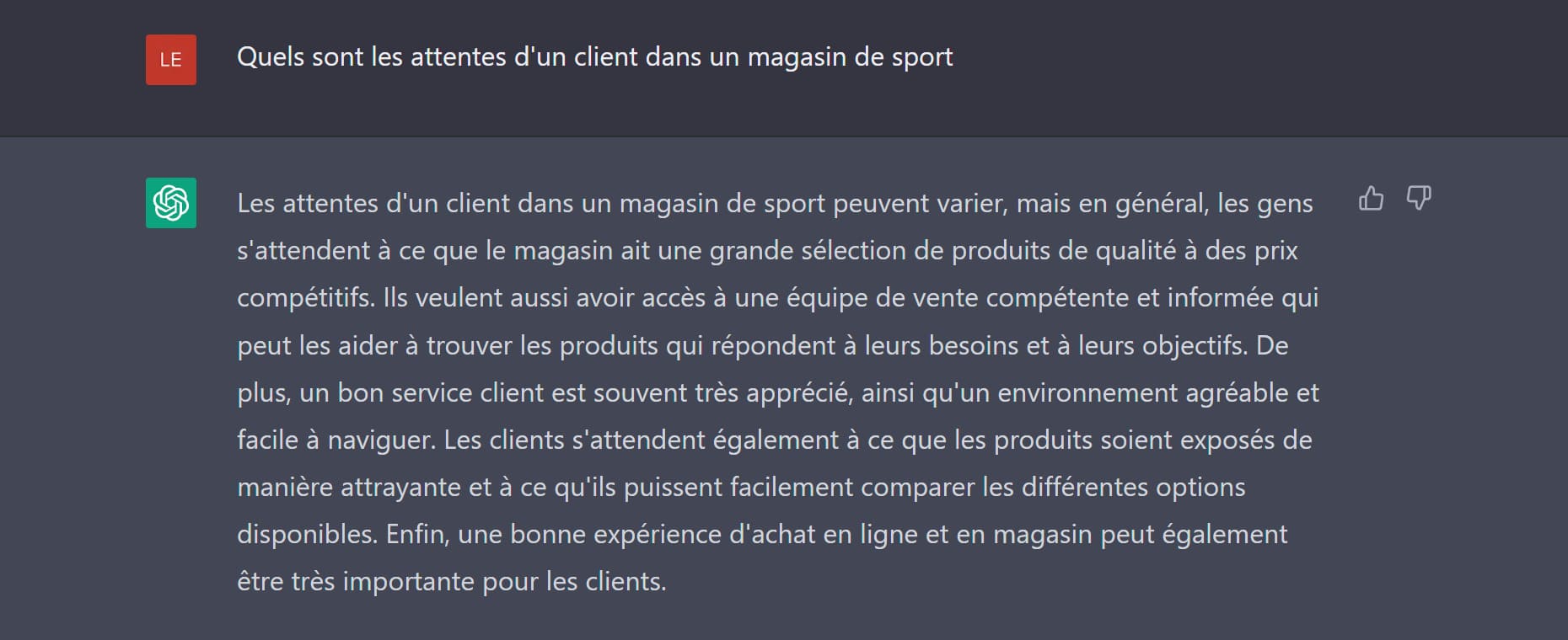 Prompts sur les attentes des clients pour le web marketing