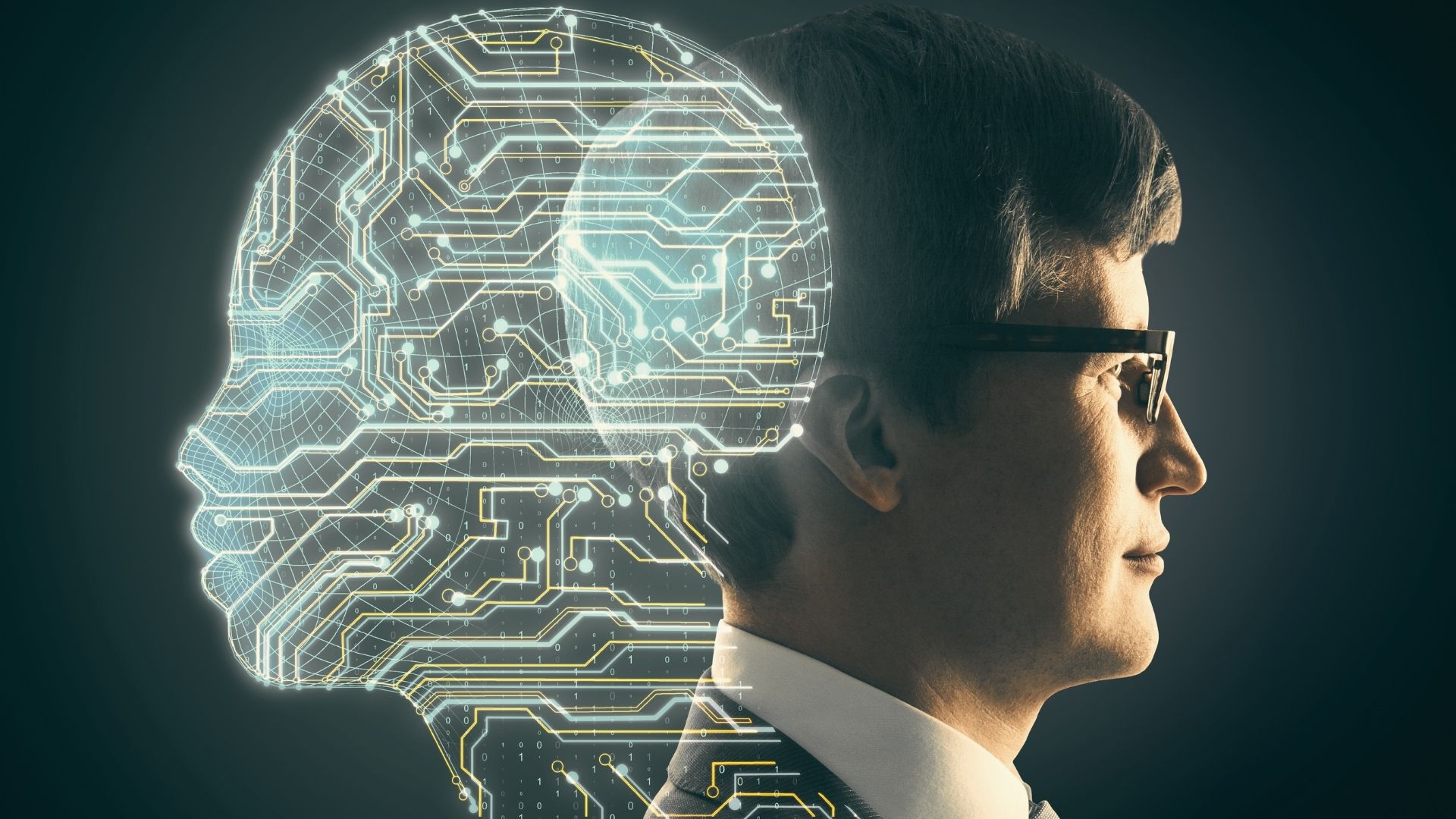 A man and an AI for the job of prompt creator