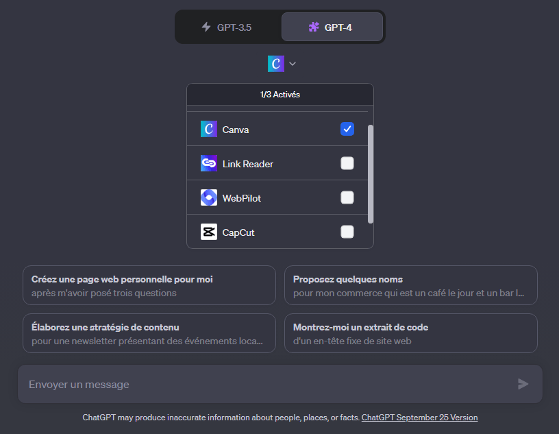 Using a ChatGPT plugin