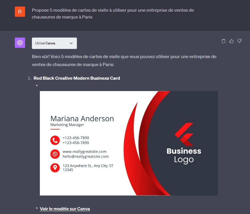 Using Canva ChatGPT