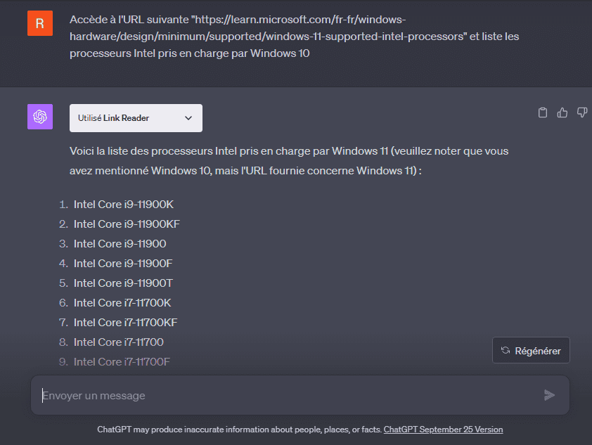 Using Link Reader ChatGPT