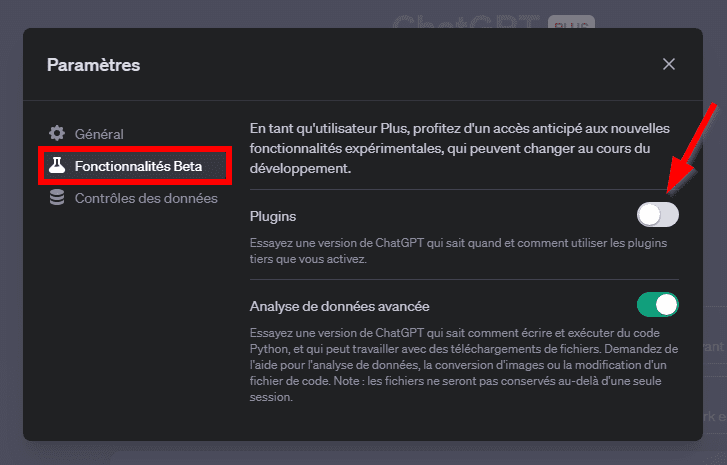 Basic ChatGPT features 