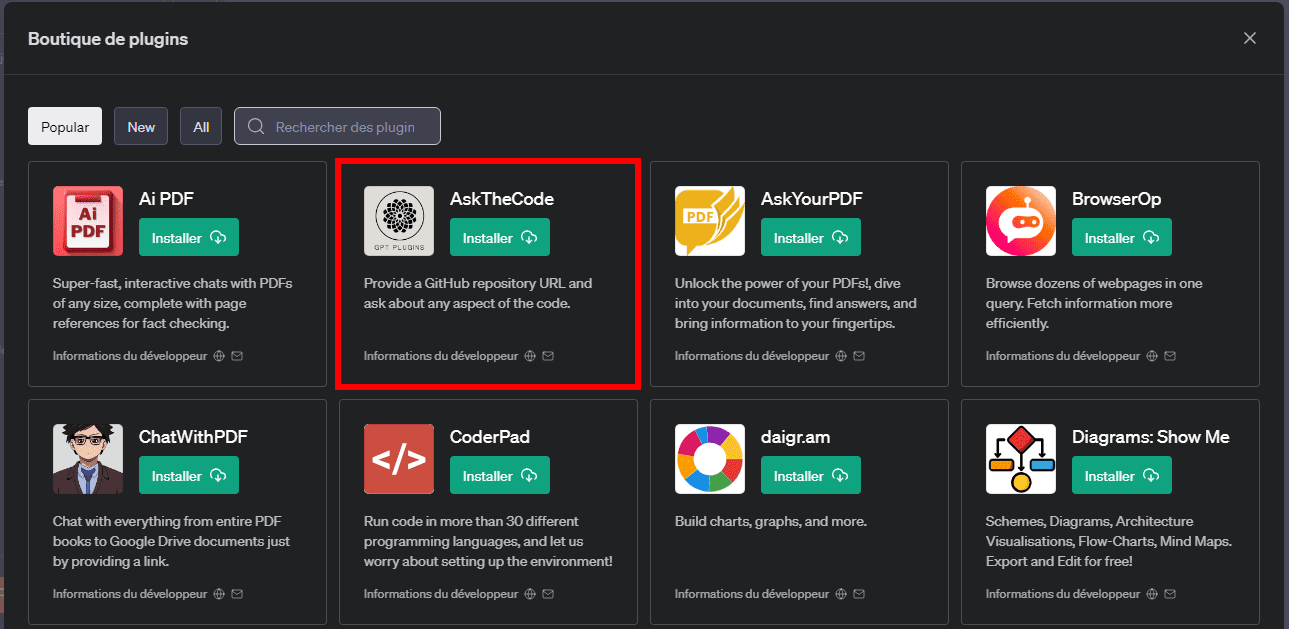 Installing a ChatGPT plugin