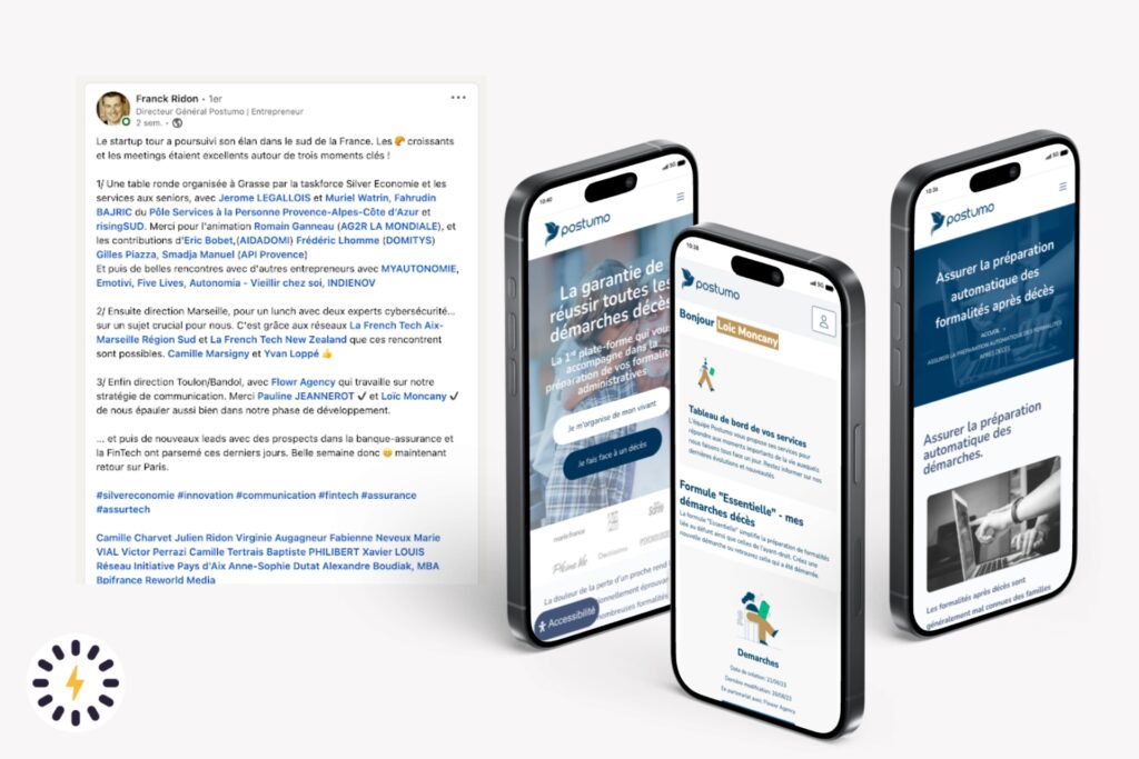 customer review collaboration postumo flowr agency