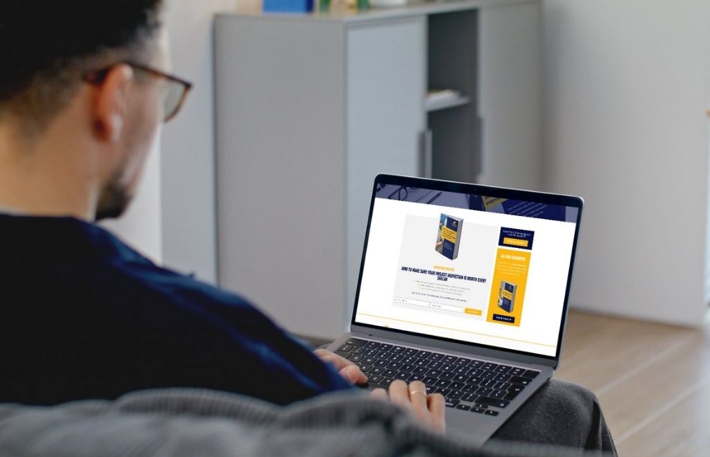 Mockup apercu landing page livre blanc aqc e1763561451299 Livre blanc : Design, structuration et valorisation d’un guide qualité pour Amazing Quality Control 2026