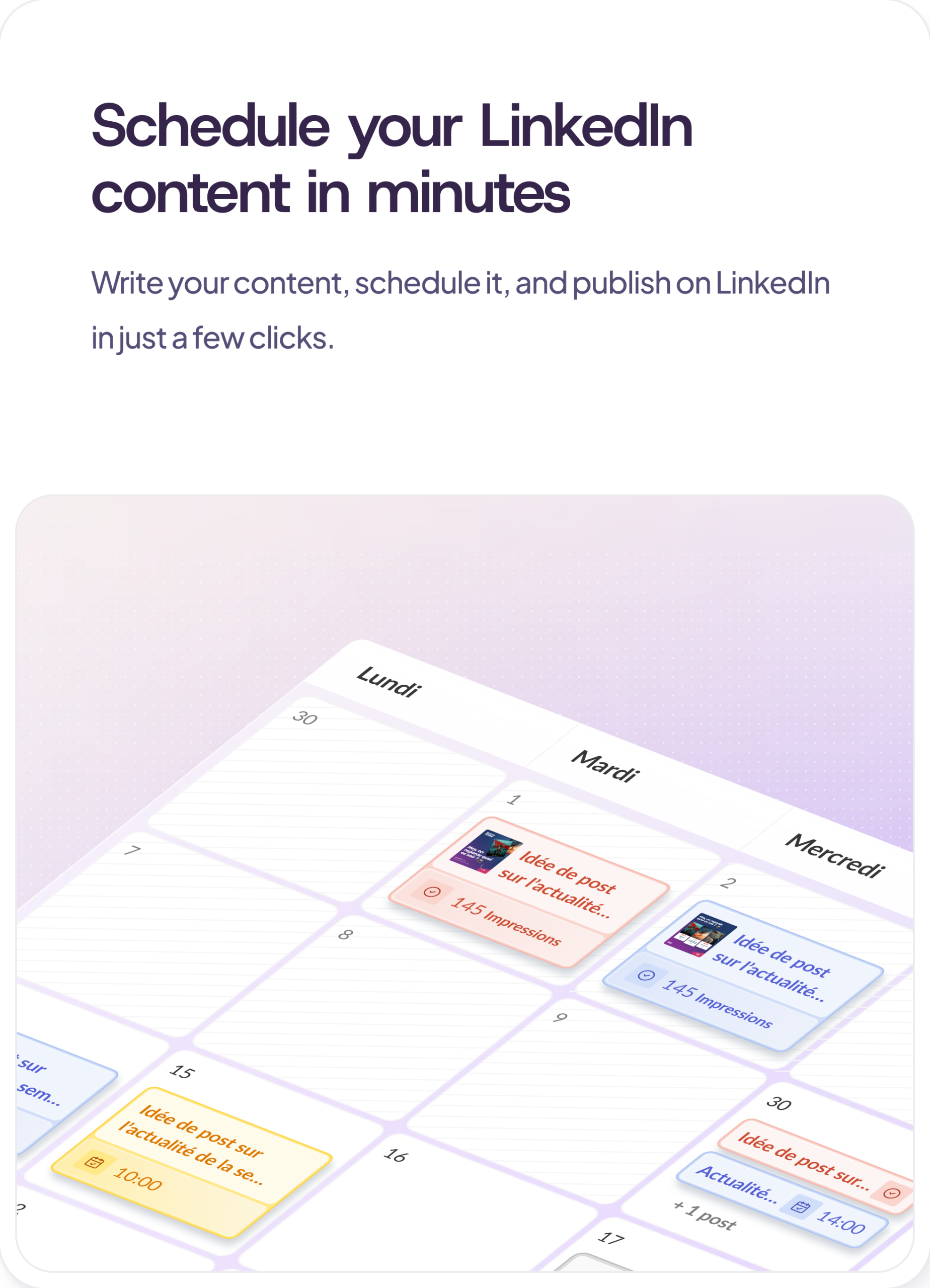 magic post planificateur de contenu linkedin