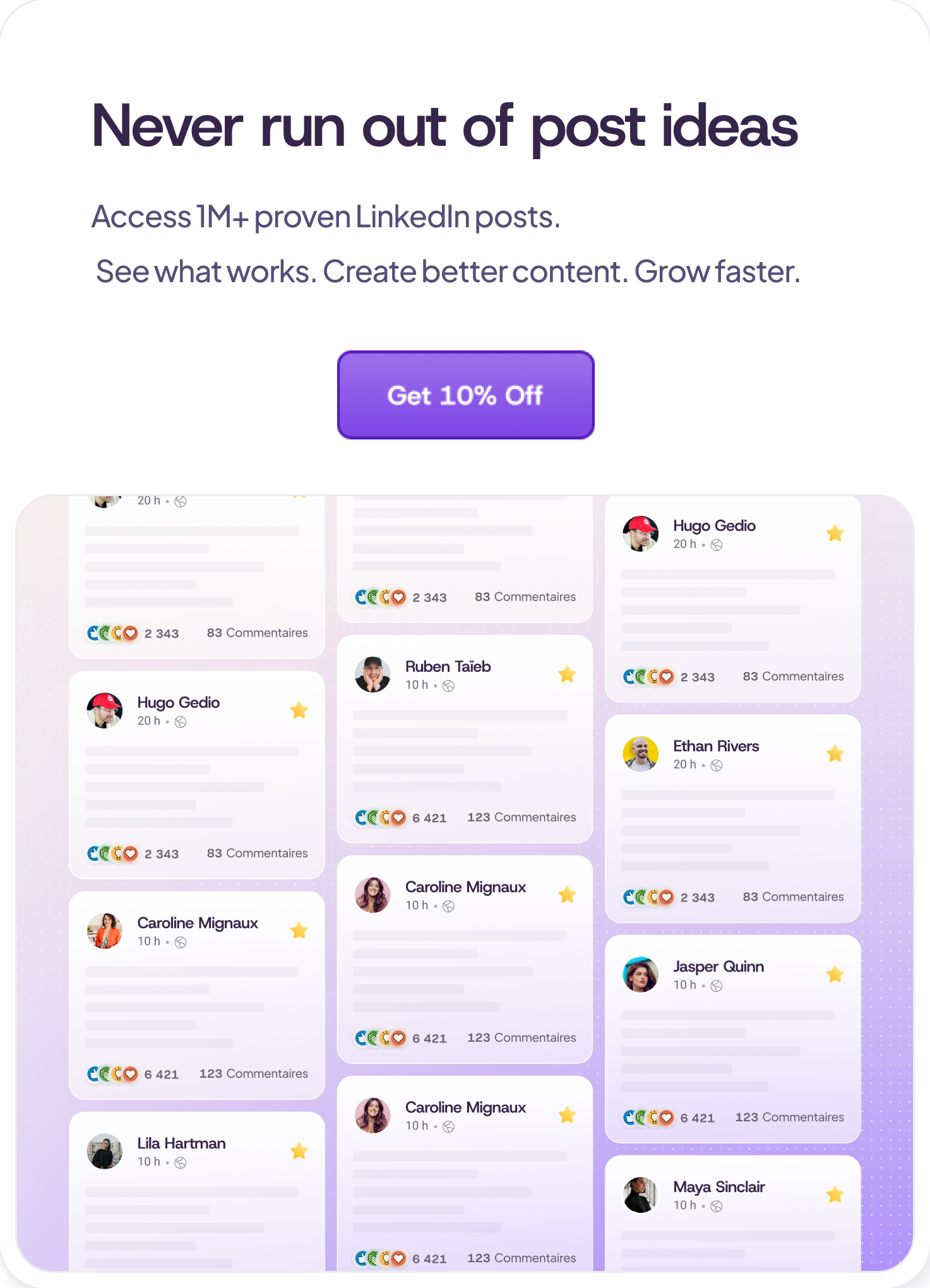 generateur de postes linkedin magicpost