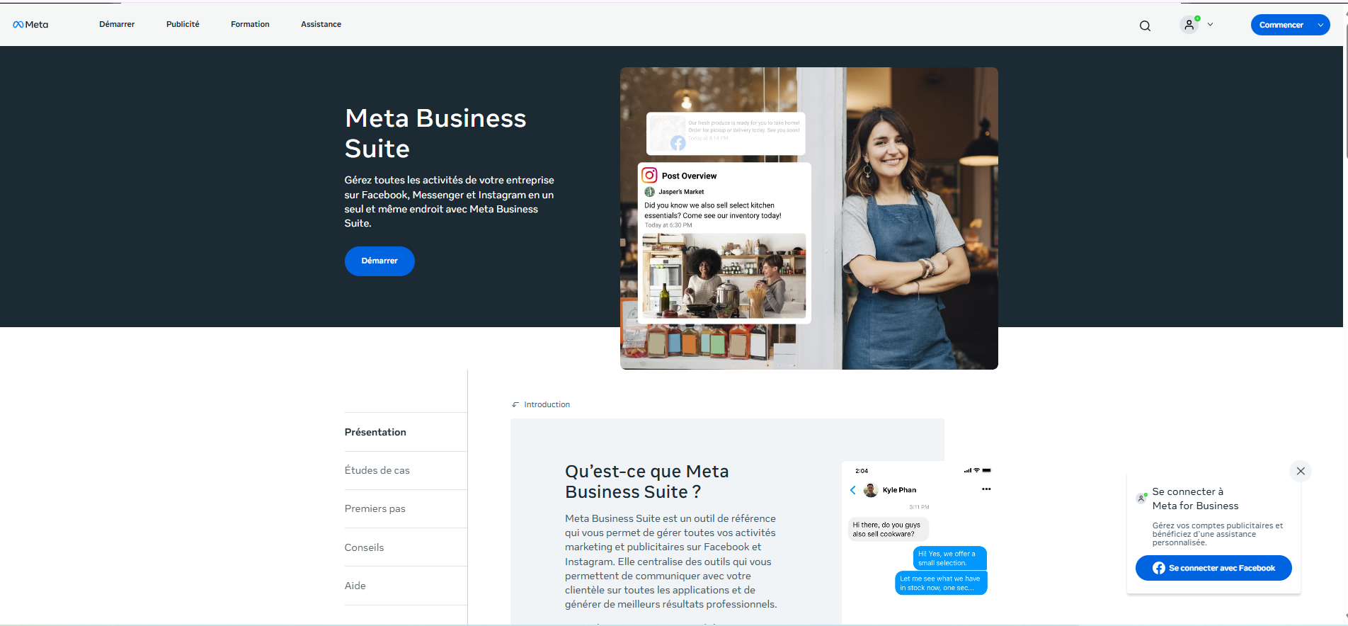 Outils réseaux sociaux: Meta Business Suite