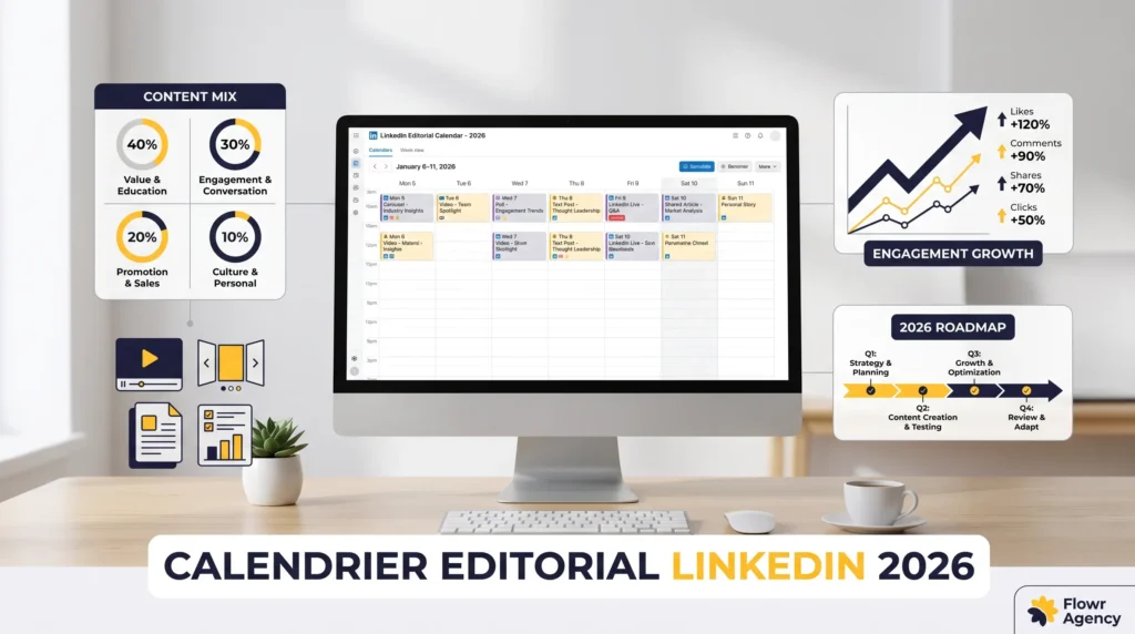 calendrier editorial linkedin